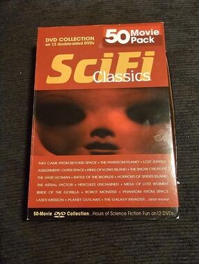 Sci-Fi Classics-50 Movie Pack-DVD Collection on 12 Double-Sided DVDs